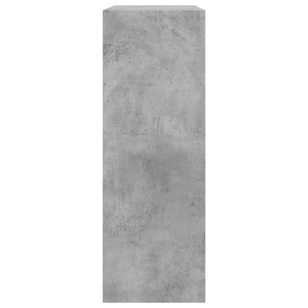 Shoe Cabinet Concrete Grey 80x34x96.5 cm Engineered Wood