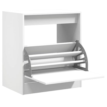 Shoe Cabinet White 60x42x69 cm Engineered Wood