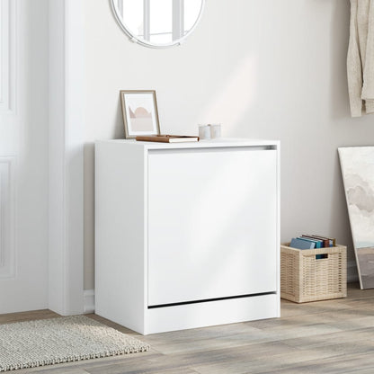 Shoe Cabinet White 60x42x69 cm Engineered Wood