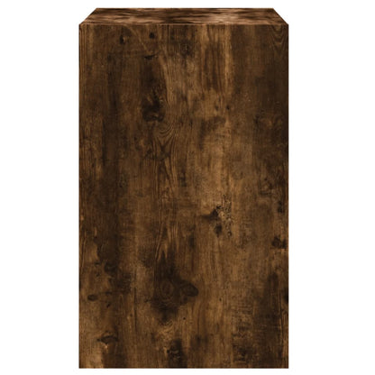 Shoe Cabinet Smoked Oak 60x42x69 cm Engineered Wood