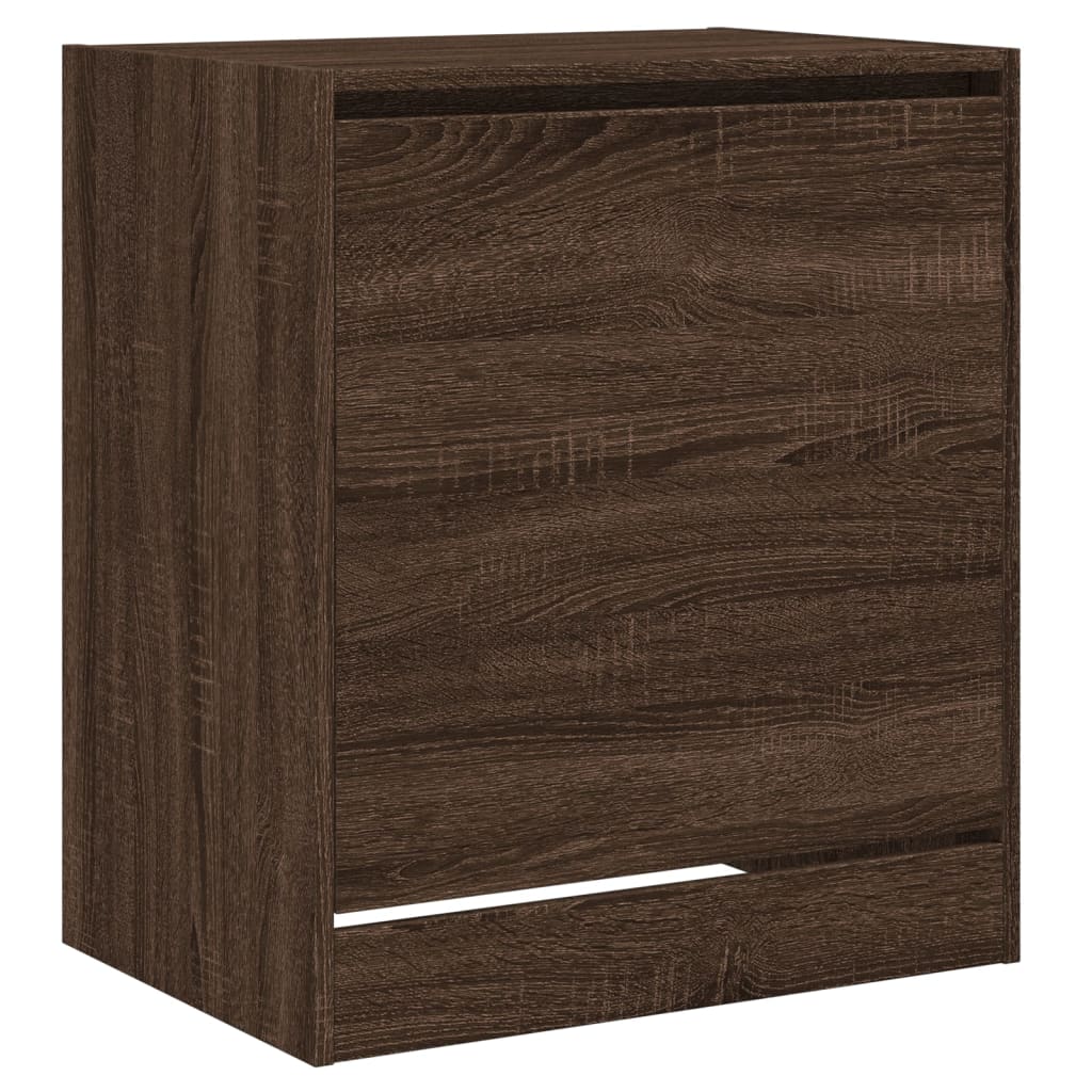 Shoe Cabinet Brown Oak 60x42x69 cm Engineered Wood