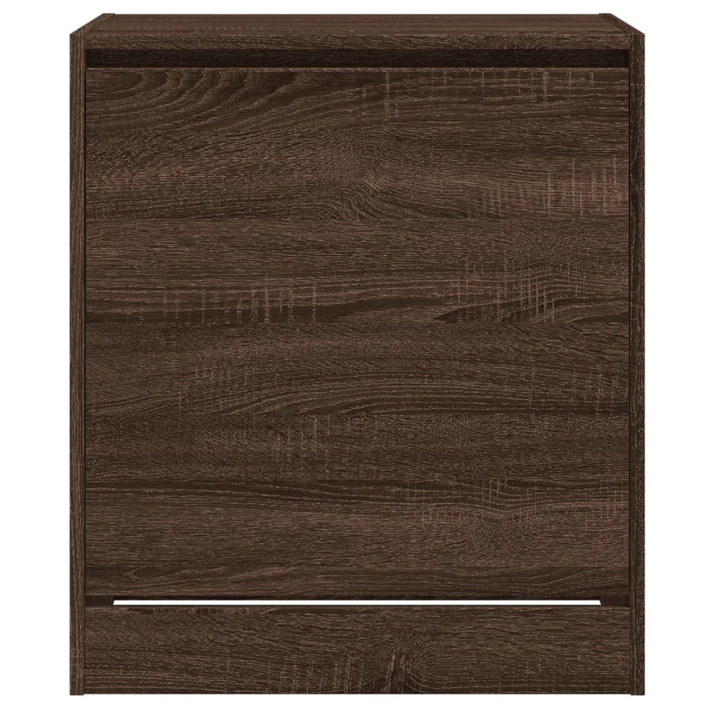 Shoe Cabinet Brown Oak 60x42x69 cm Engineered Wood