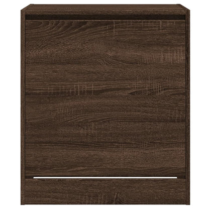 Shoe Cabinet Brown Oak 60x42x69 cm Engineered Wood