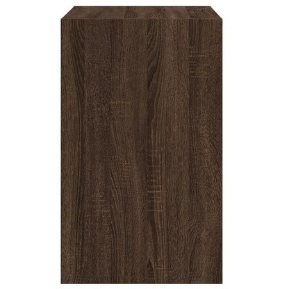 Shoe Cabinet Brown Oak 60x42x69 cm Engineered Wood