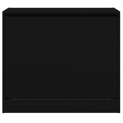 Shoe Cabinet Black 80x42x69 cm Engineered Wood