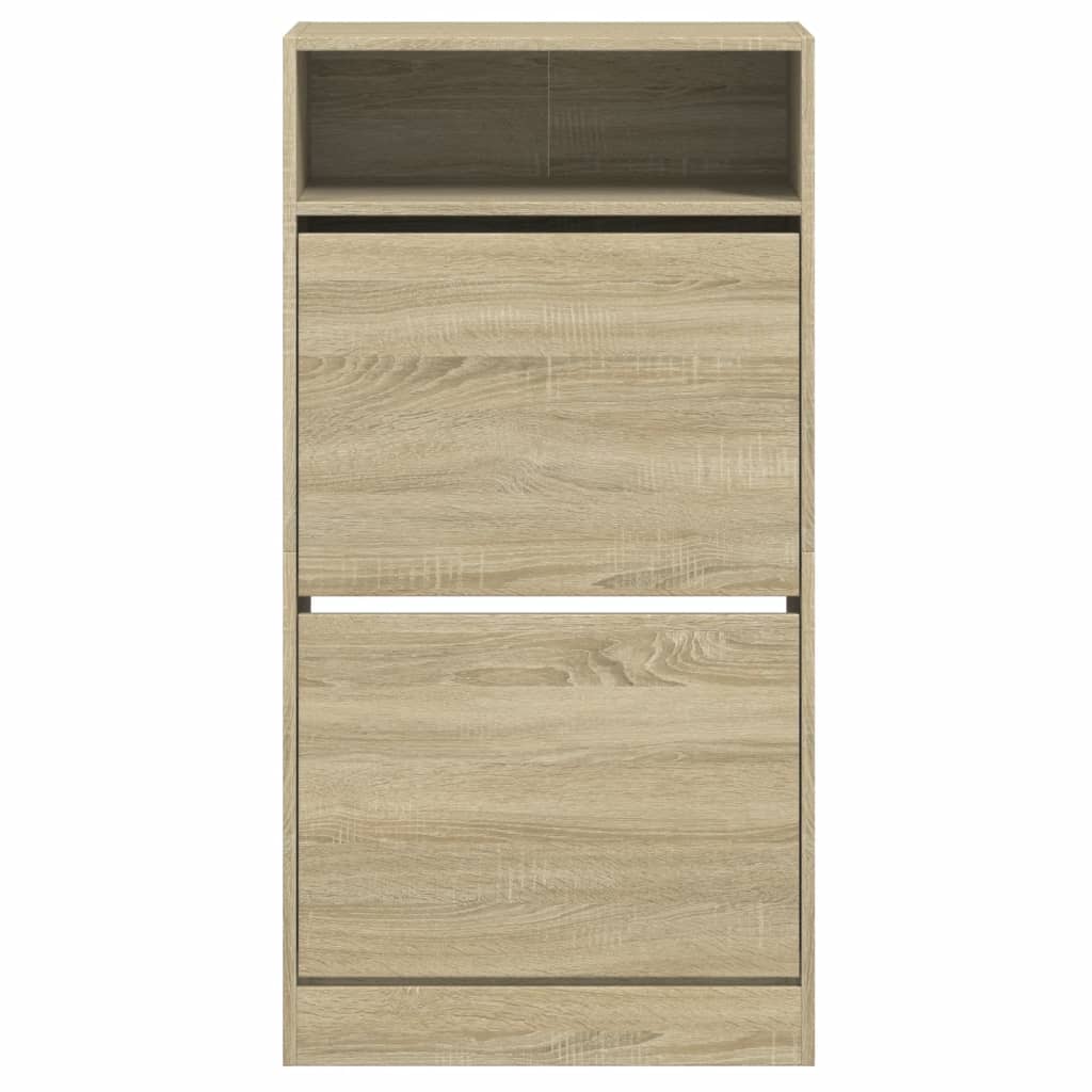 Shoe Cabinet Sonoma Oak 60x34x116 cm Engineered Wood
