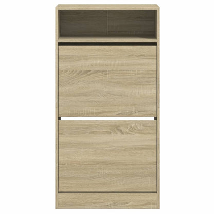 Shoe Cabinet Sonoma Oak 60x34x116 cm Engineered Wood