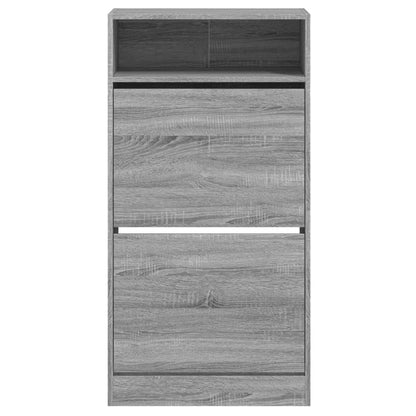 Shoe Cabinet Grey Sonoma 60x34x116 Engineered Wood
