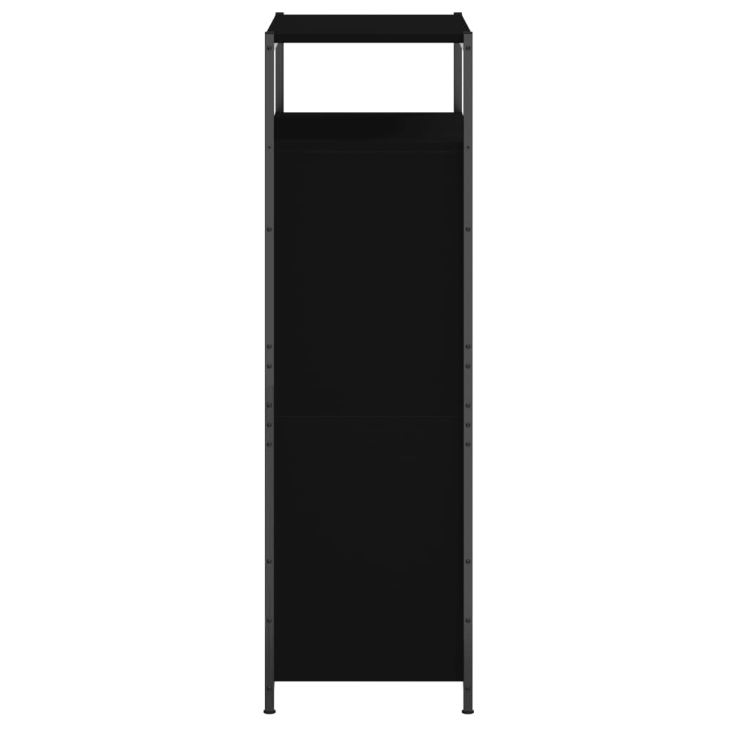 Shoe Cabinet Black 60x34x112 cm Engineered Wood
