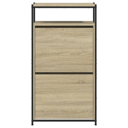 Shoe Cabinet Sonoma Oak 60x34x112 cm Engineered Wood