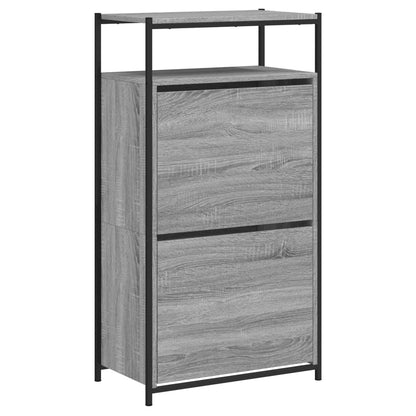 Shoe Cabinet Grey Sonoma 60x34x112 Engineered Wood