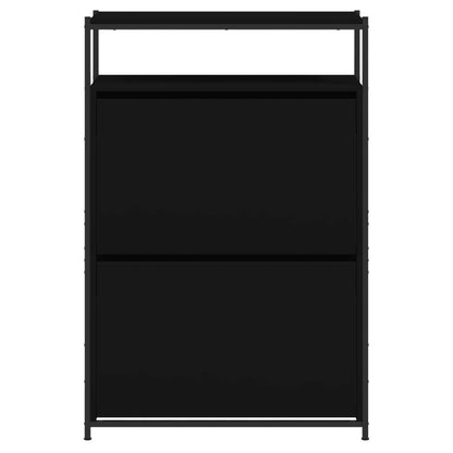Shoe Cabinet Black 75x34x112 cm Engineered Wood