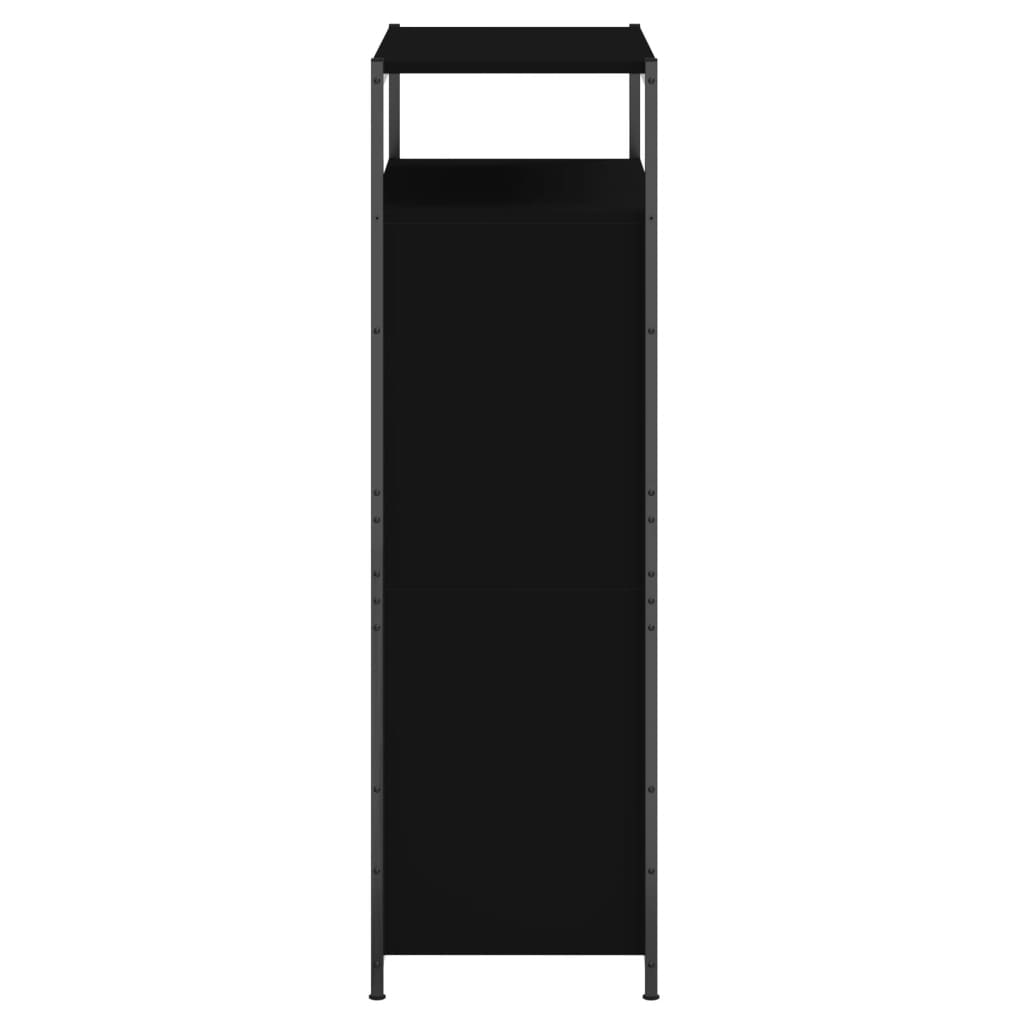 Shoe Cabinet Black 75x34x112 cm Engineered Wood