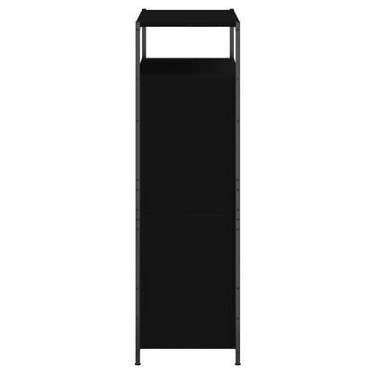 Shoe Cabinet Black 75x34x112 cm Engineered Wood