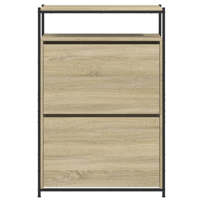 Shoe Cabinet Sonoma Oak 75x34x112 cm Engineered Wood