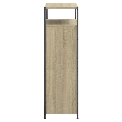 Shoe Cabinet Sonoma Oak 75x34x112 cm Engineered Wood