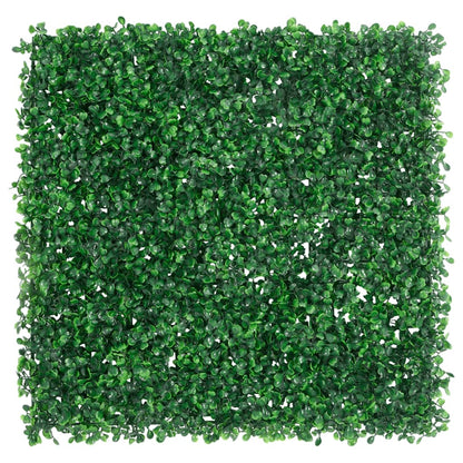 Artificial Shrub Leaf Fence 6 pcs Green 50x50 cm