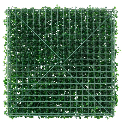 Artificial Shrub Leaf Fence 24 pcs Green 50x50 cm
