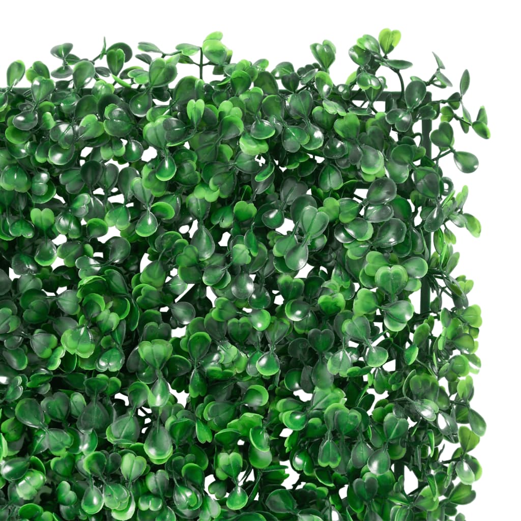 Artificial Shrub Leaf Fence 24 pcs Green 50x50 cm