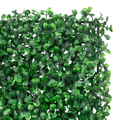 Artificial Shrub Leaf Fence 24 pcs Green 50x50 cm