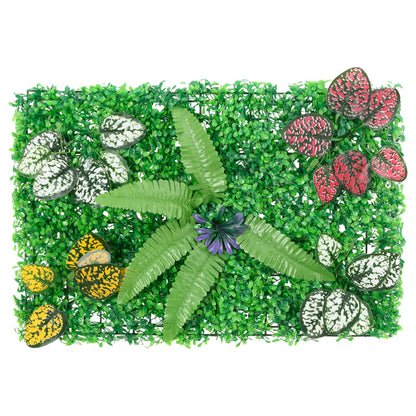 Artificial Plant Fence 6 pcs Green 40x60 cm