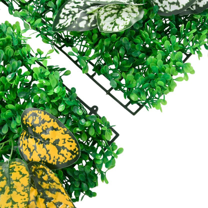 Artificial Plant Fence 6 pcs Green 40x60 cm