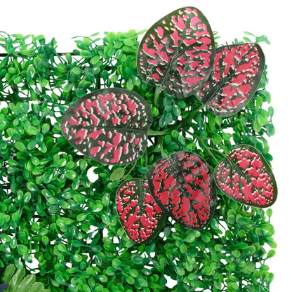 Artificial Plant Fence 6 pcs Green 40x60 cm