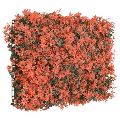 Artificial Maple Leaf Fence 6 pcs Light Red 40x60 cm