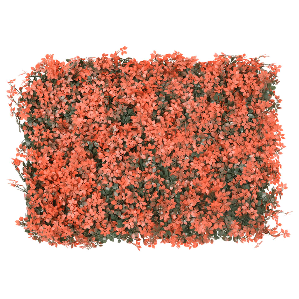 Artificial Maple Leaf Fence 24 pcs Light Red 40x60 cm