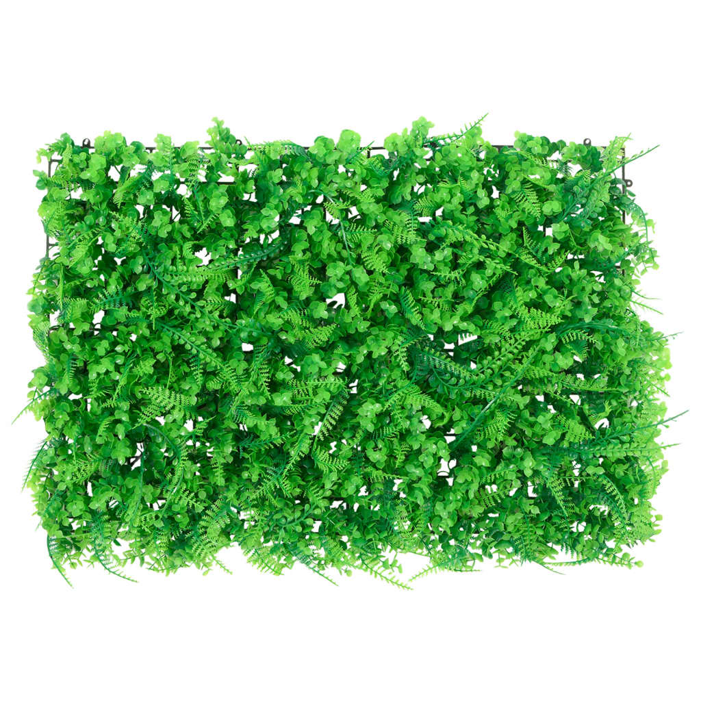 Artificial Fern Leaf Fence 6 pcs Green 40x60 cm