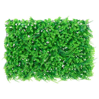 Artificial Fern Leaf Fence 6 pcs Green 40x60 cm