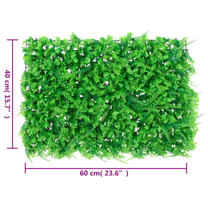 Artificial Fern Leaf Fence 6 pcs Green 40x60 cm