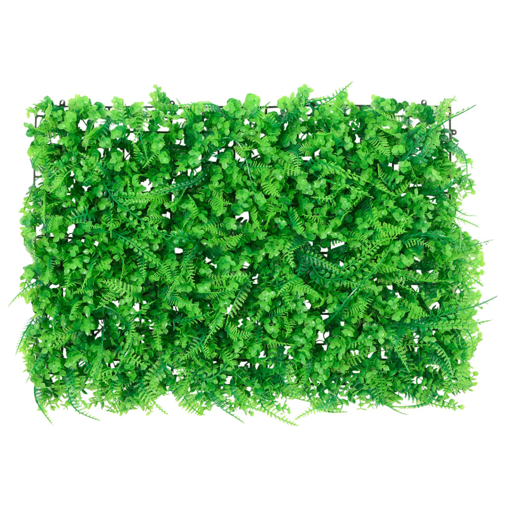 Artificial Fern Leaf Fence 24 pcs Green 40x60 cm