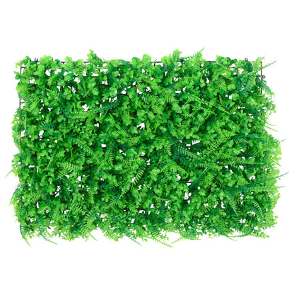 Artificial Fern Leaf Fence 24 pcs Green 40x60 cm
