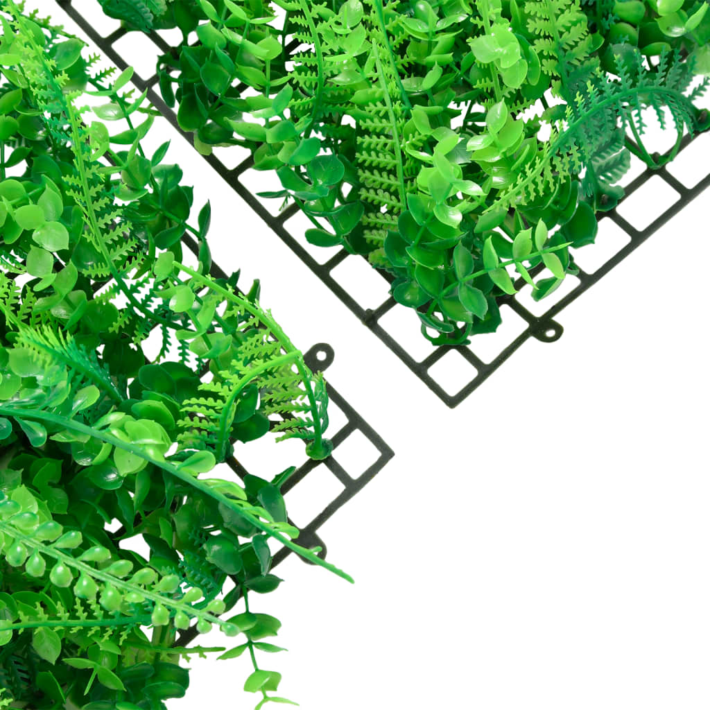 Artificial Fern Leaf Fence 24 pcs Green 40x60 cm