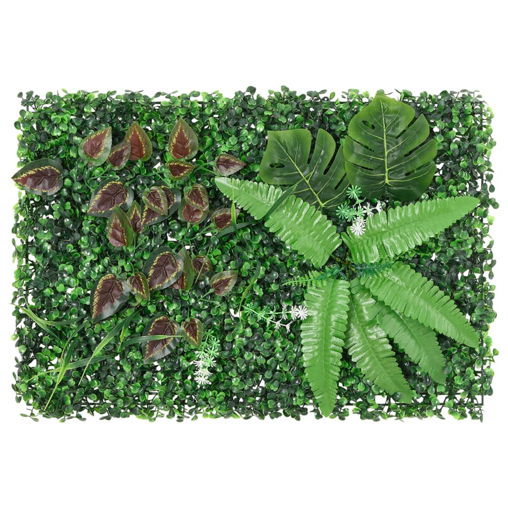 Artificial Plant Fence 24 pcs Green 40x60 cm