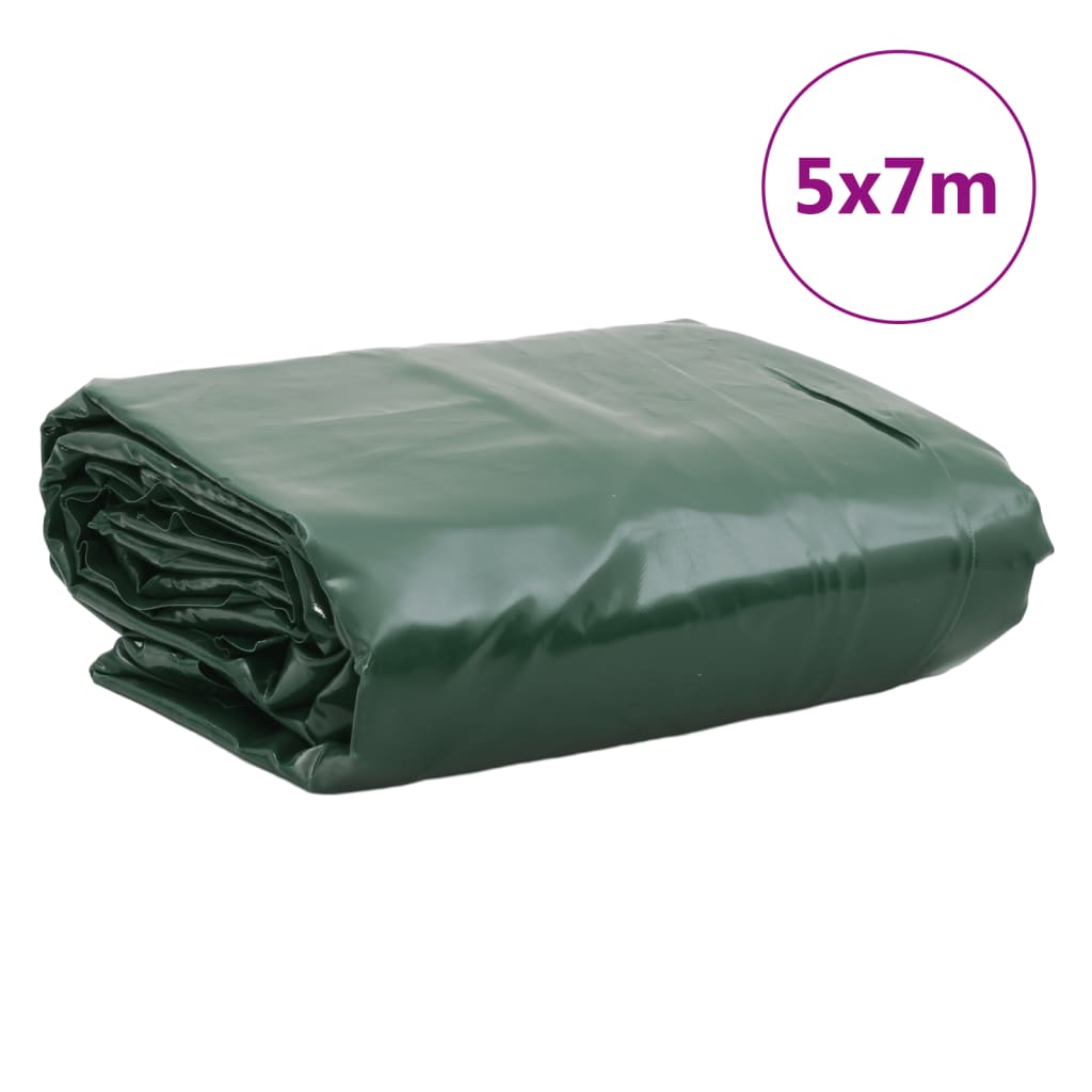 Tarpaulin Green 5x7 m 650 g/m²