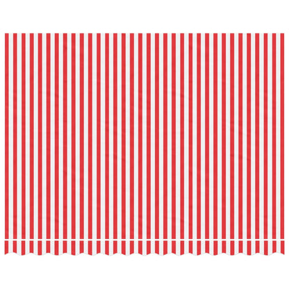 Replacement Fabric for Awning Red and White Stripe 3.5x2.5 m