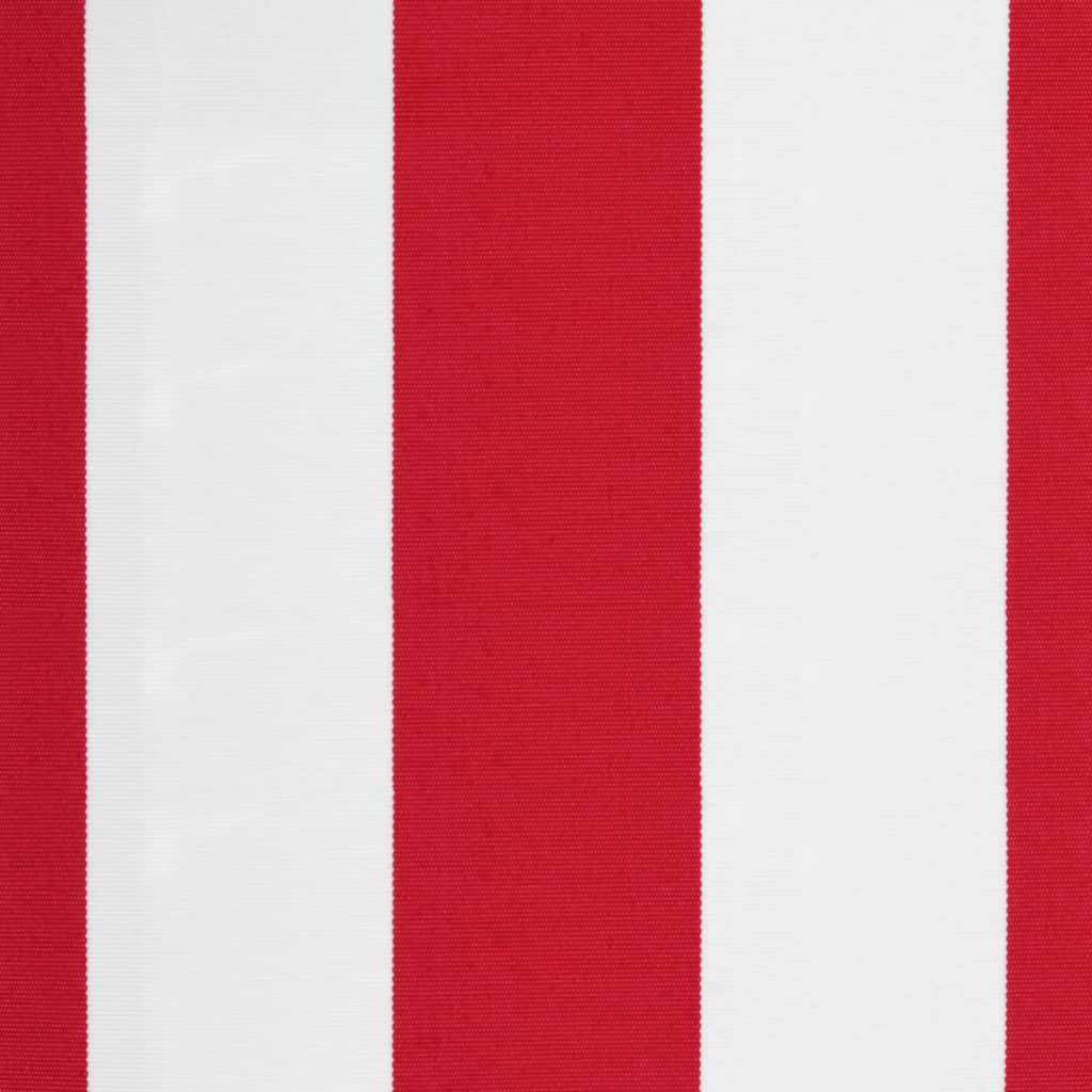 Replacement Fabric for Awning Red and White Stripe 6x3 m