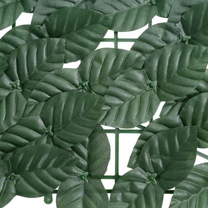 Balcony Screen with Dark Green Leaves 200x75 cm