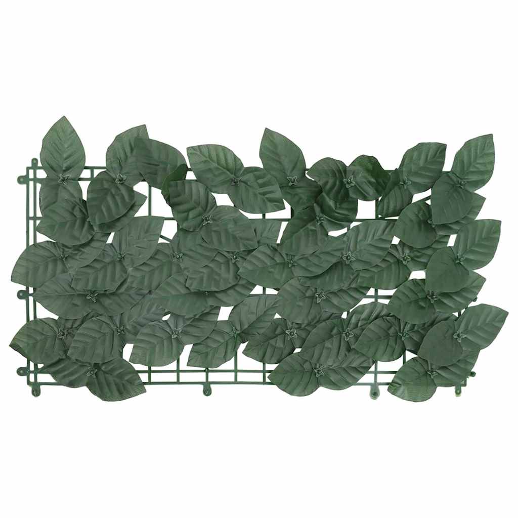 Balcony Screen with Dark Green Leaves 200x150 cm