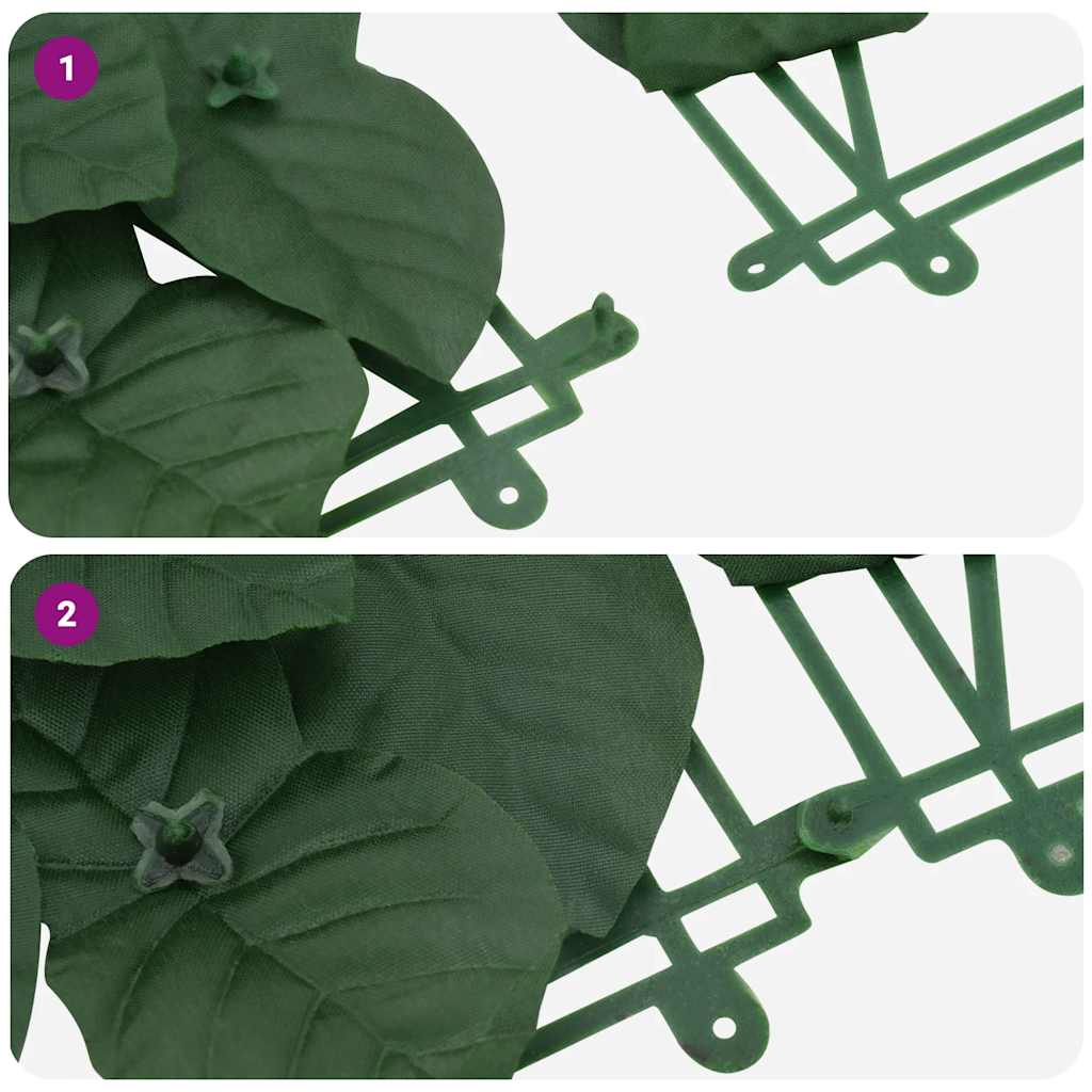 Balcony Screen with Dark Green Leaves 200x150 cm