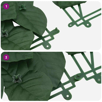 Balcony Screen with Dark Green Leaves 200x150 cm