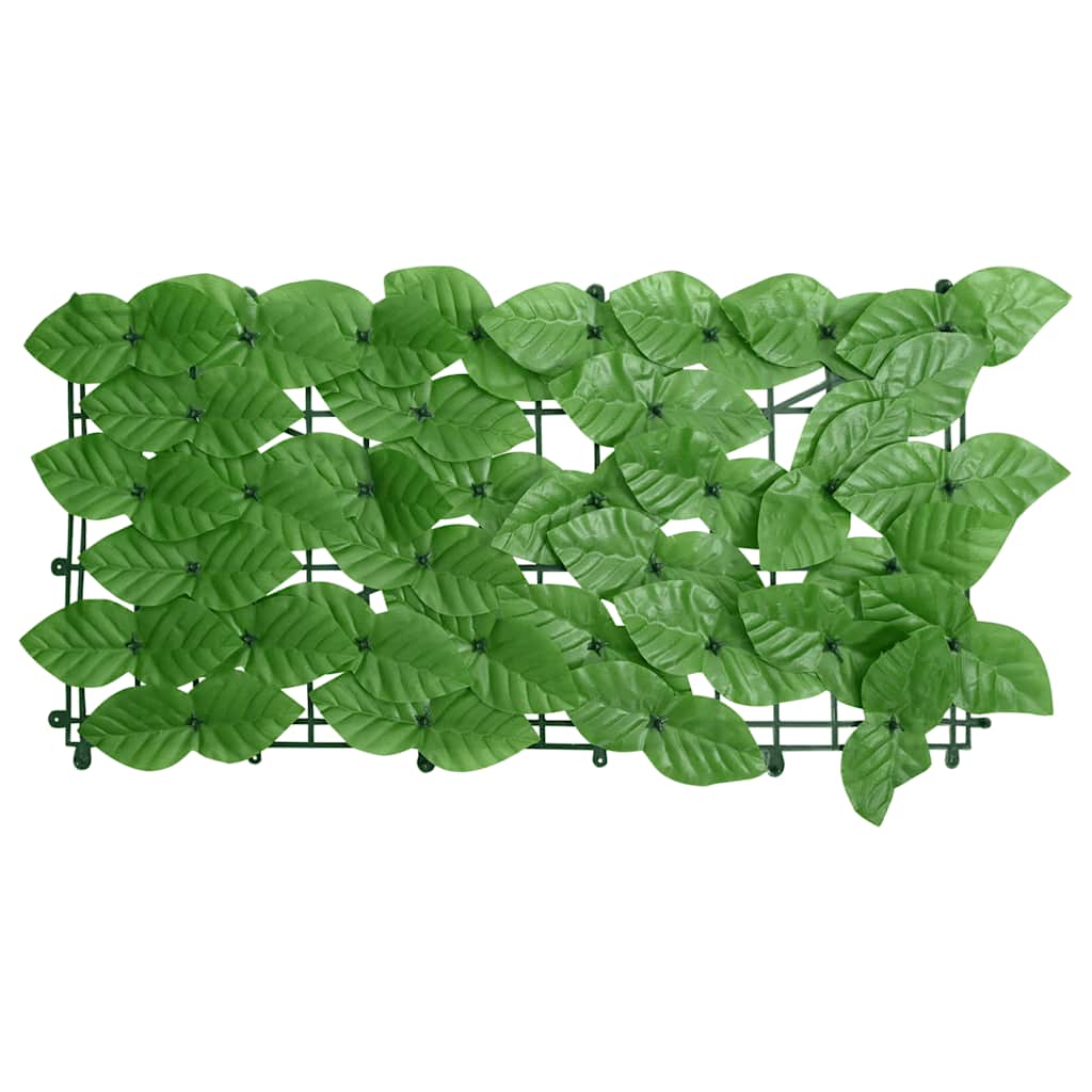 Balcony Screen with Green Leaves 200x75 cm