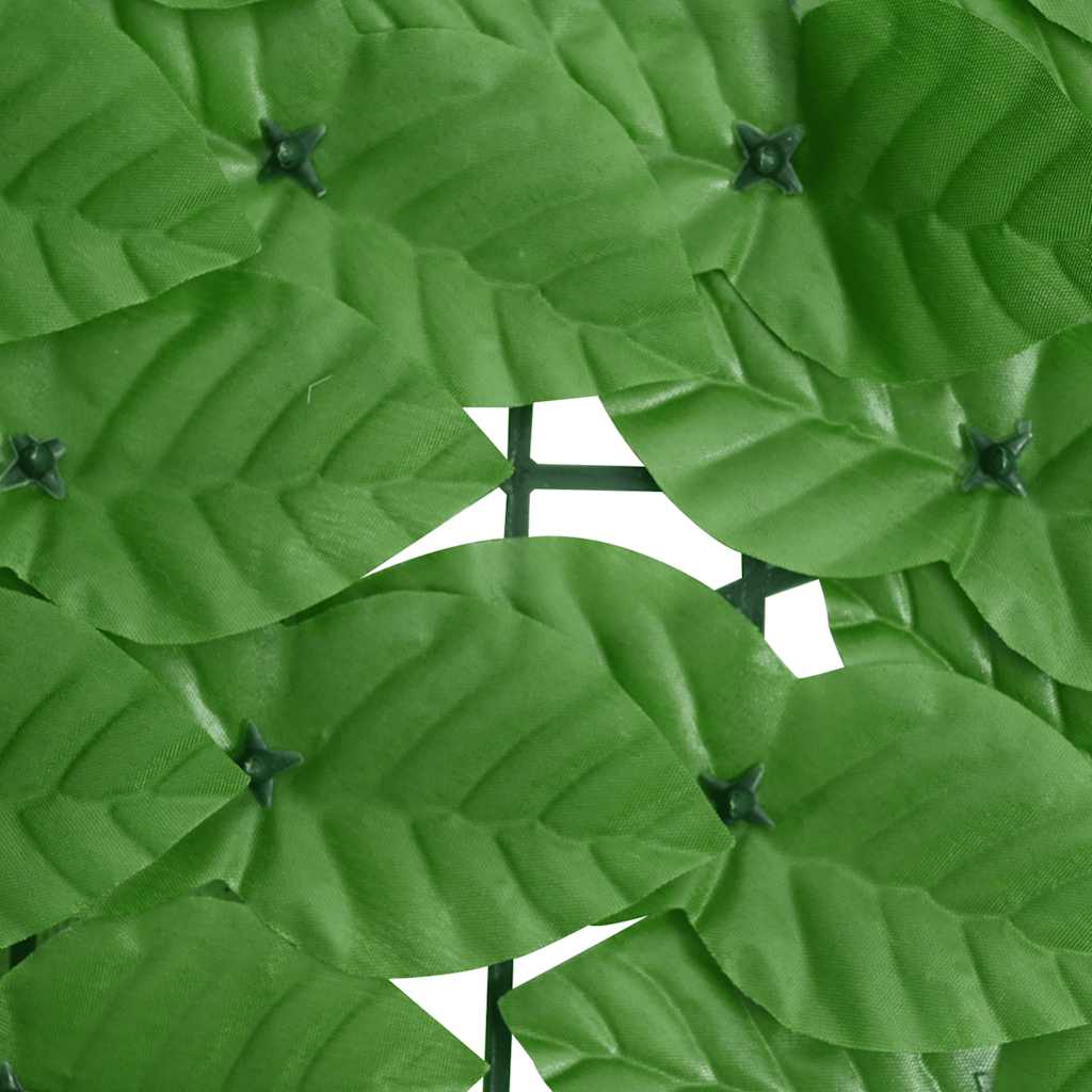 Balcony Screen with Green Leaves 200x75 cm