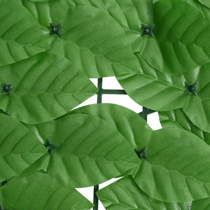Balcony Screen with Green Leaves 200x75 cm