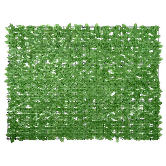Balcony Screen with Green Leaves 200x150 cm