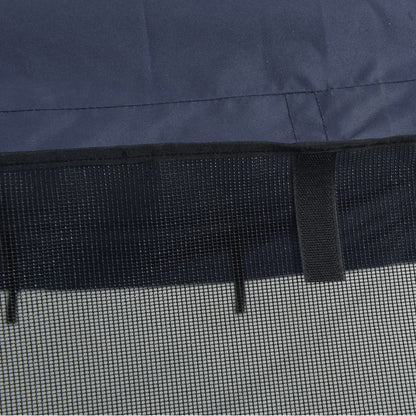 4-bow Bimini Top with Mesh Sidewalls 243x(230-244)x137 cm