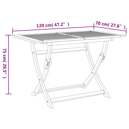 5 Piece Garden Dining Set Solid Wood Acacia