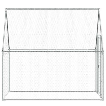 Chicken Cage Silver 200x100x190 cm Galvanised Steel